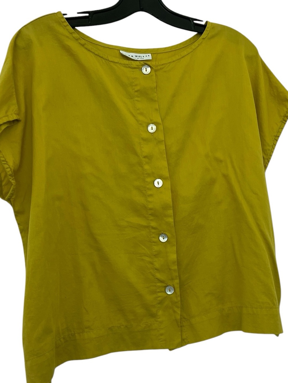 Bryn Walker Bessie Shirt In Ambrosia Short-Sleeve Button Front Size S
